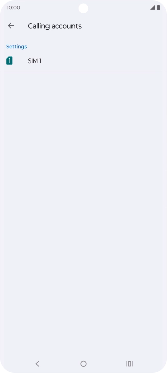 Press the name of the SIM.