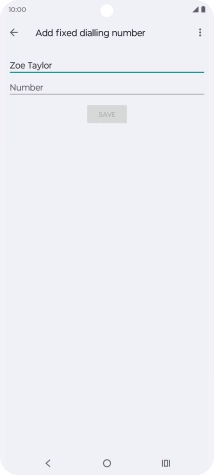 Press Number and key in the required phone number.