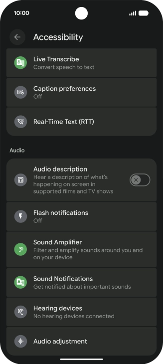 Press the required category below 