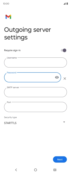 Press the field below 