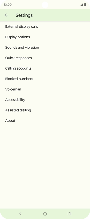 Press Calling accounts.