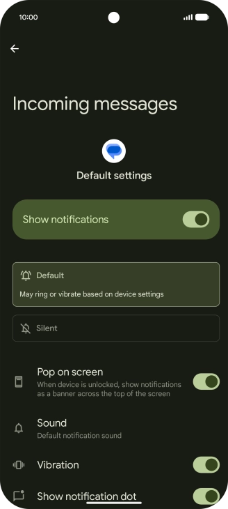 Press Sound and go to the required folder.