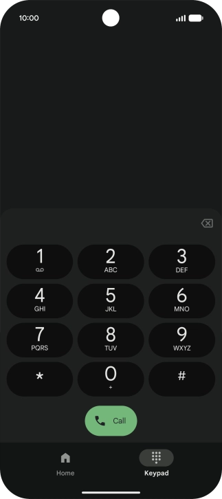 Press and hold number key 1 to call voicemail. Follow the instructions to listen to your messages.