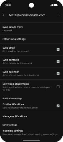 Press the field next to 