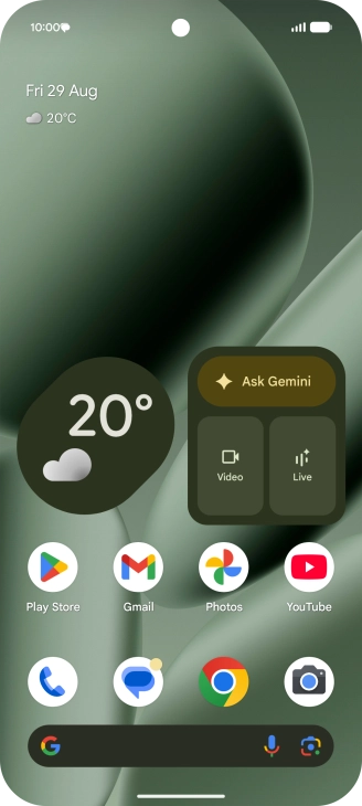 The text/picture message icon shows that you've received a new text or picture message.