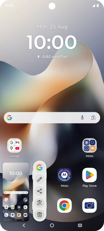 To edit your screenshot, press the screenshot and follow the instructions on the screen to make the required changes.