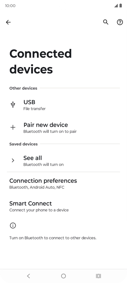 Press Connection preferences.