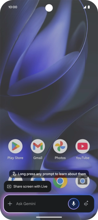 Say, in your own words, what you would like your phone to do, e.g.: OPEN [application], CALL [contact], SEARCH FOR [information]. It's not necessary to use a specific command for each function.