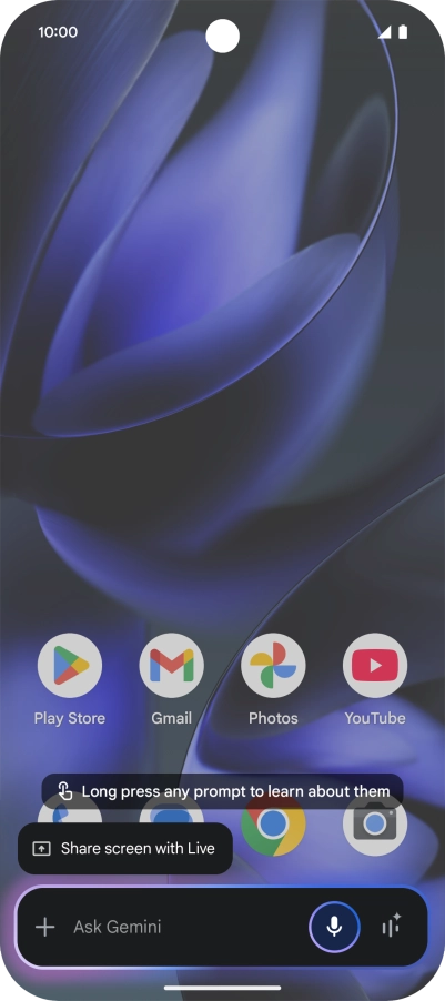 Say, in your own words, what you would like your phone to do, e.g.: OPEN [application], CALL [contact], SEARCH FOR [information]. It's not necessary to use a specific command for each function.