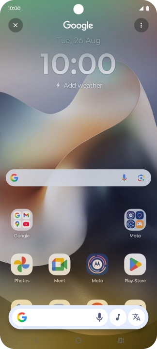 Press the music icon and wait for the search results.