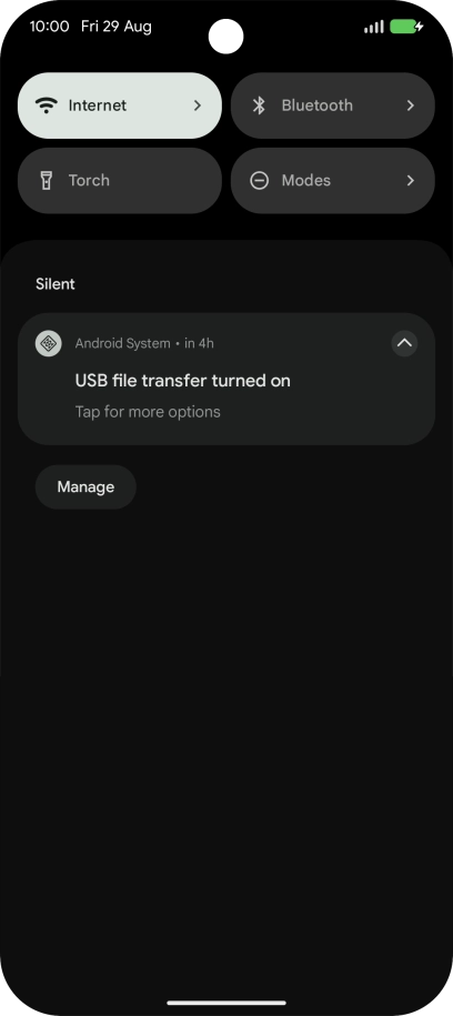 Press Tap for more options.