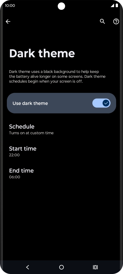 Press the Home key to return to the home screen.
