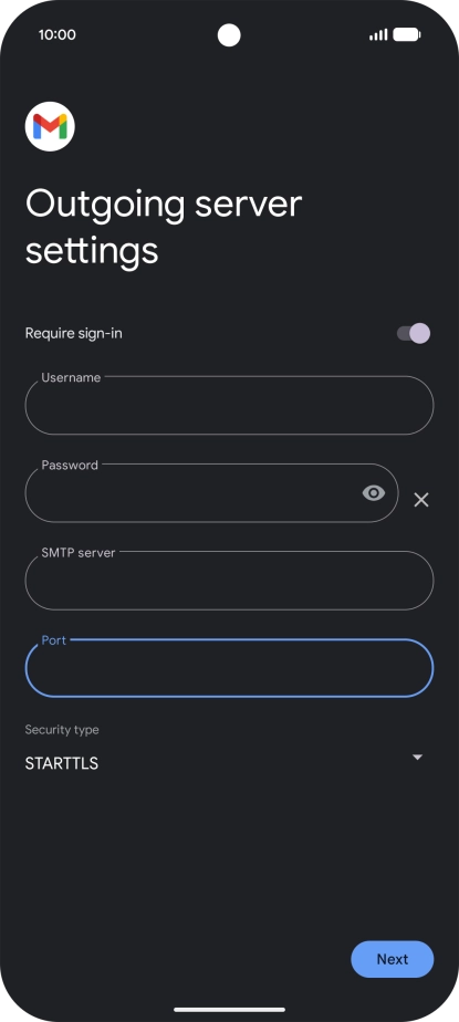 Press the drop down list below 