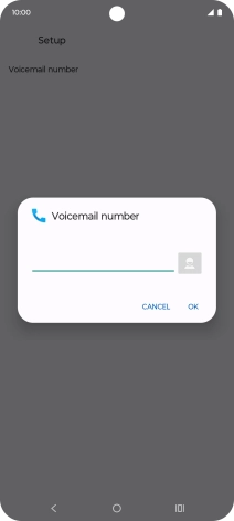 Key in +61414121121 and press OK.