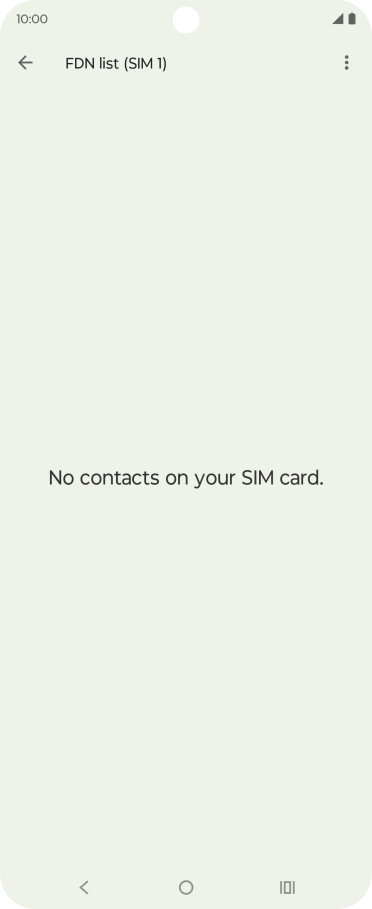 Press the menu icon.