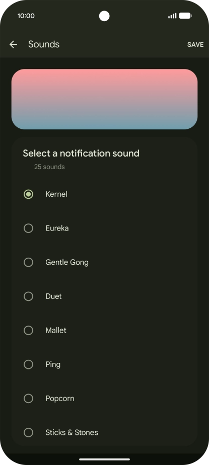 Press the required message tones to hear them.