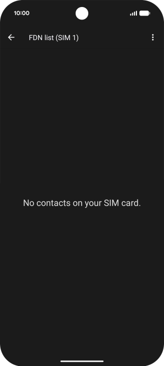 Press the menu icon.