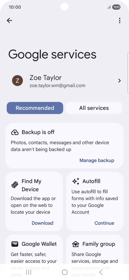 Press Find My Device.