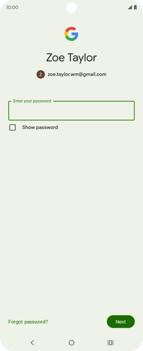 Press the field below 