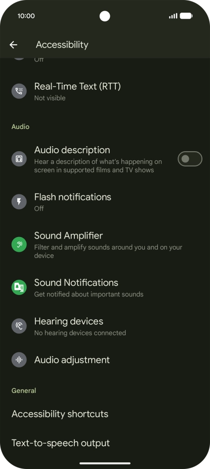 Press the required category below 
