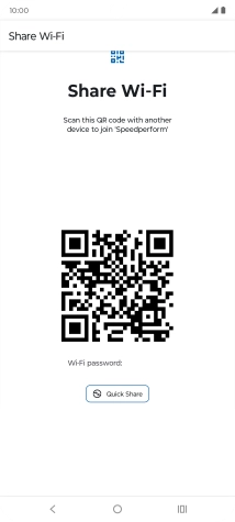 Place the QR code inside the camera frame on the other device to scan the code.