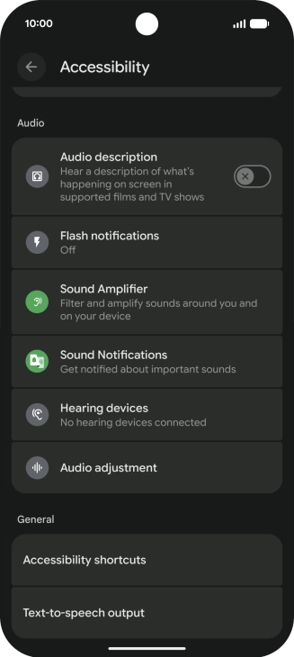 Press the required category below 