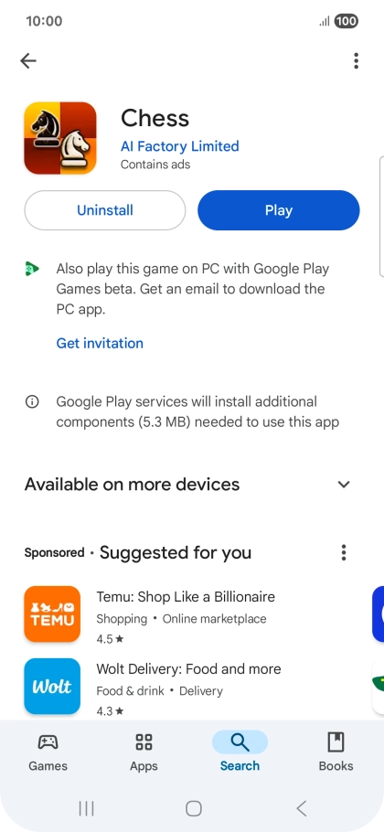 Press the Home key to return to the home screen.