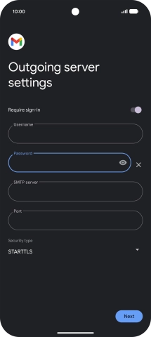 Press the field below 