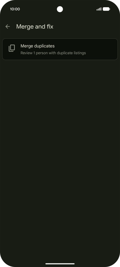 Press Merge duplicates.