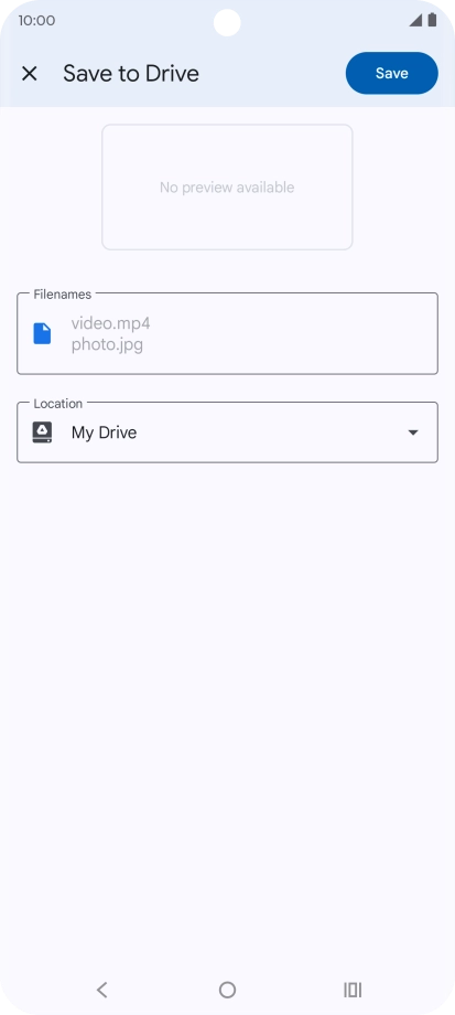 Press the field below 