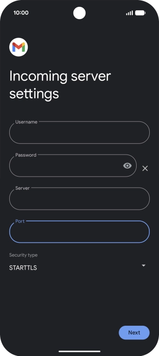 Press the drop down list below 