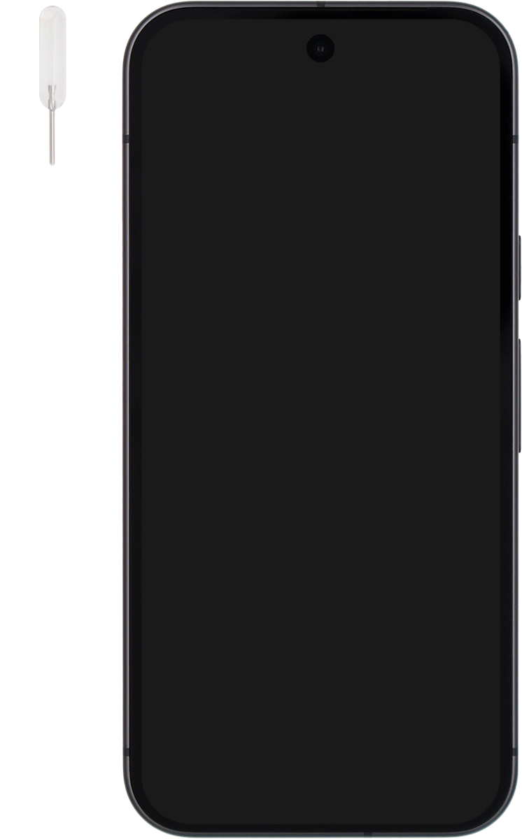 Find the opener for the SIM holder.