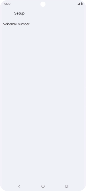 Press Voicemail number.