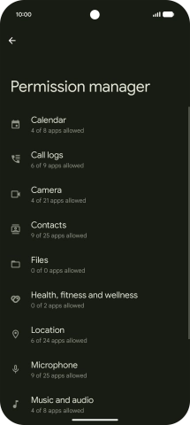 Press the required phone function.