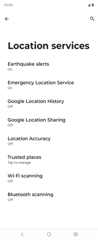 Press Location Accuracy.