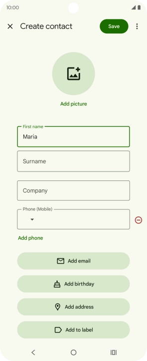 Press Surname and key in the required last name.