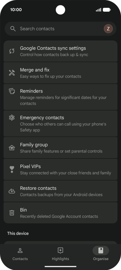 Slide your finger upwards starting from the bottom of the screen to return to the home screen.