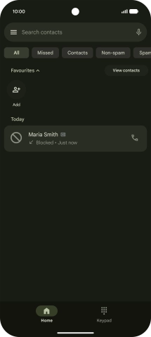 Slide your finger upwards starting from the bottom of the screen to return to the home screen.