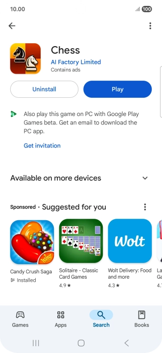 Press the Home key to return to the home screen.