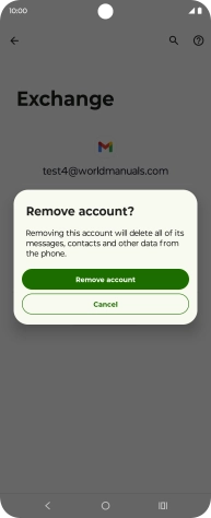 Press Remove account.