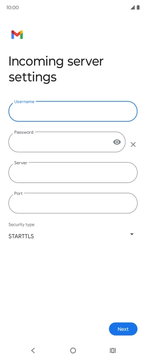 Press the field below 