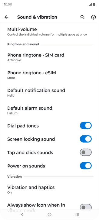 Press the Home key to return to the home screen.