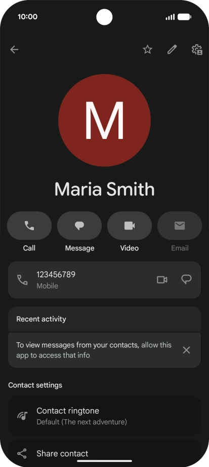 Slide your finger upwards starting from the bottom of the screen to return to the home screen.