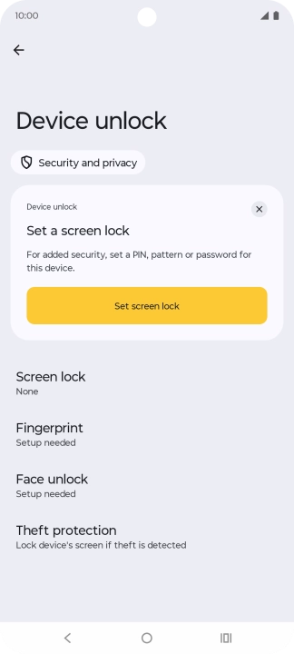 Press the Home key to return to the home screen.
