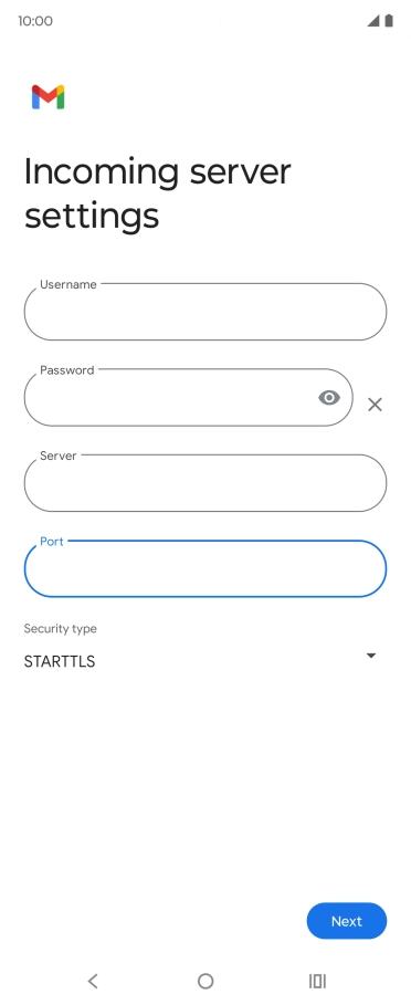 Press the drop down list below 