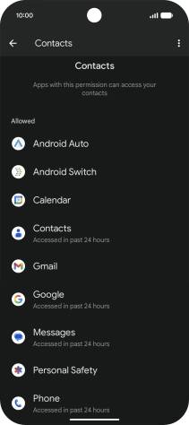 Press the required app.