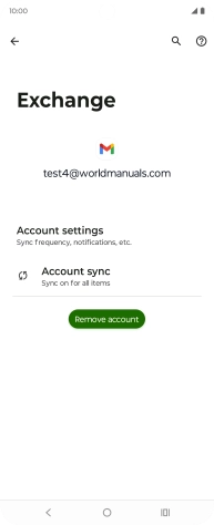 Press Remove account.