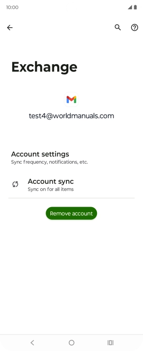 Press Remove account.