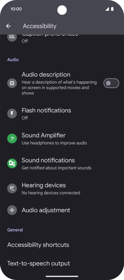 Press the required category below 