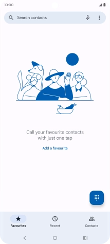 Press the menu icon.